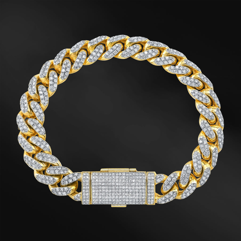 10ct Cuban Diamond Bracelet